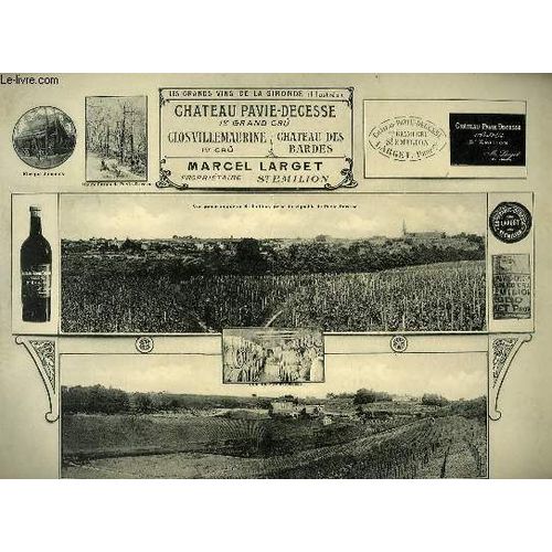 Les Grands Vins De La Gironde, Illustrés. Château Pavie-Decesse, Clos Villemaurince, Château Des Bardes