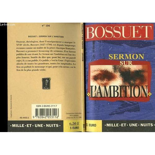 Bossuet: Sermon Sur L'ambition