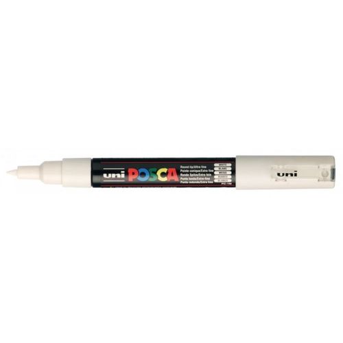 Uni-Ball Posca Marqueur Pointe Conique Extra-Fine Blanc