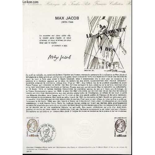 Document Philatelique Officiel N°26-76 - Max Jacob (1876-1944) - (N°1881 Yvert Et Teillier)