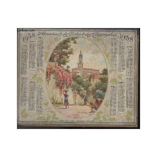 Ancien Calendrier Almanach Des Postes Et Télégraphes De 1958, France, Vintage