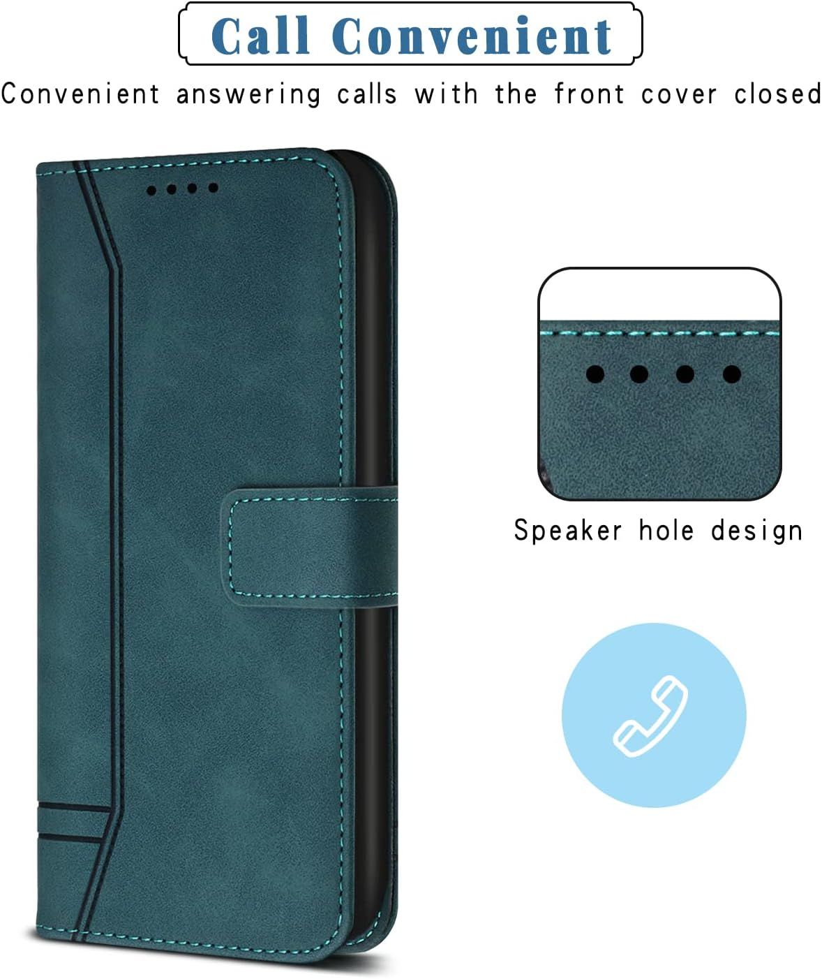 Coque Pour Realme 7 Pro,Etui Cuir Avec Magnetique,Flip Poche... - 6