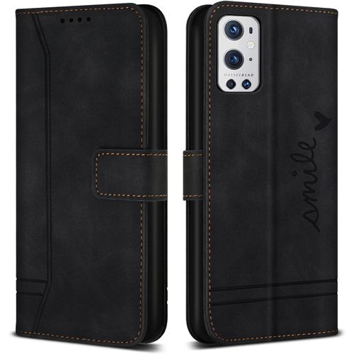 Coque Pour Oneplus 9 Pro 5g / Oneplus 9 Pro 5g,Etui Cuir Avec Magnetique,Flip Pochette Housse Pour Oneplus 9 Pro 5g / Oneplus 9 Pro 5g Protection,Noir