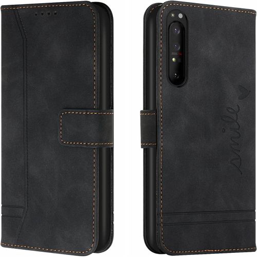 Coque Pour Sony Xperia 5 Iii,Etui Cuir Avec Magnetique,Flip Pochette Housse Pour Sony Xperia 5 Iii Protection,Noir
