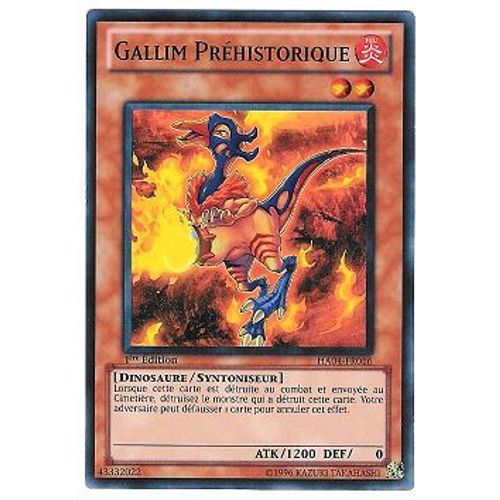 Yu-Gi-Oh ! Gallim Préhistorique Ha04-Fr016 Super Rare 1ère Ed