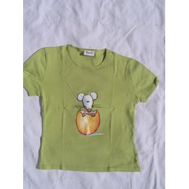 T-Shirt "Pimkie ", Vert Avec Motif Devant, Taille 2, Manches Courtes