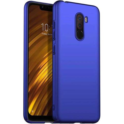 Compatible Avec Coque Xiaomi Pocophone F1 Anti-Chute Pc Dur Silicone Antichoc Ultra Mince Anti-Rayures Protecteur Etui Pour Telephone Pour Xiaomi Pocophone F1 Cas-Bleu