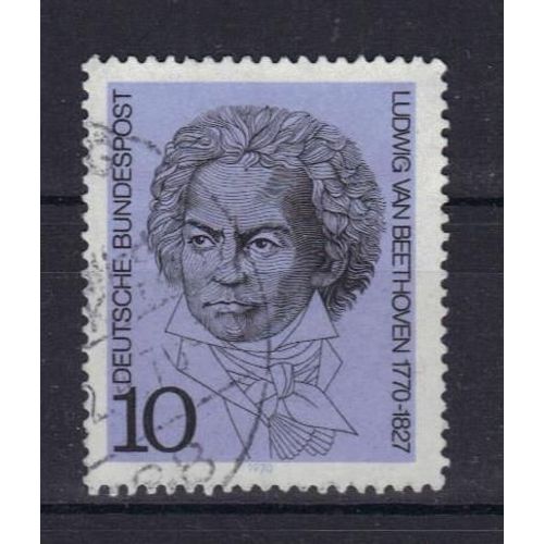 Allemagne : Ludwig Van Beethoven - Timbre Oblitéré