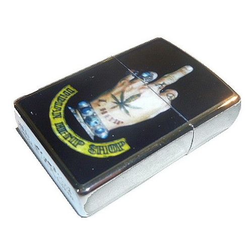 Briquet Tempête Essence (Style Zippo) - "Fuck... Marie-Jeanne"-