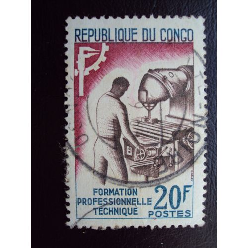 Congo...20f Formation Professionnelle Technique. Oblitéré.