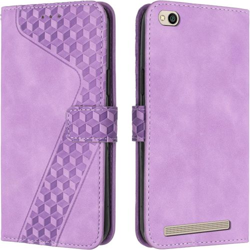 Coque Pour Xiaomi Redmi 5a,Etui Protection Housse Premium En Cuir Pu Portefeuille Etui Telephone [Fermoir Magnetique] [Fentes Pour Cartes] Flip Case Pour Xiaomi Redmi 5a (Pourpre)