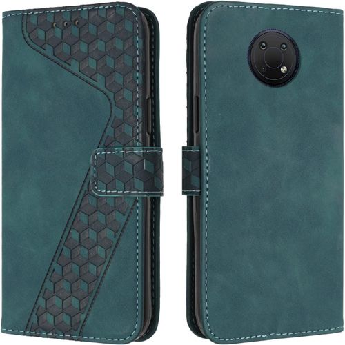 Coque Pour Nokia G10/G20/G30/Nokia 6.3,Etui Protection Housse En Cuir Pu Portefeuille Etui Telephone [Magnetique] [Fentes Pour Cartes] Flip Case Pour Nokia G10/G20/G30/Nokia 6.3 (Vert)