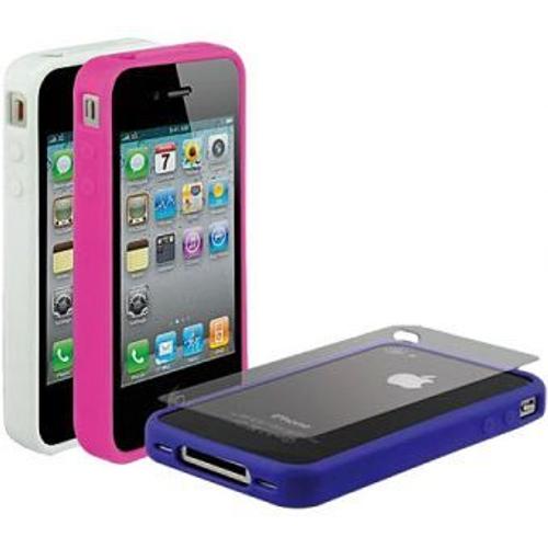 Scosche Bandit Light - Pack De 3 Étuis De Couleurs Claires Pour Iphone 4