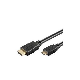 goobay - Câble HDMI avec Ethernet - 19 pin mini HDMI Type C mâle pour HDMI mâle - 3 m - plat