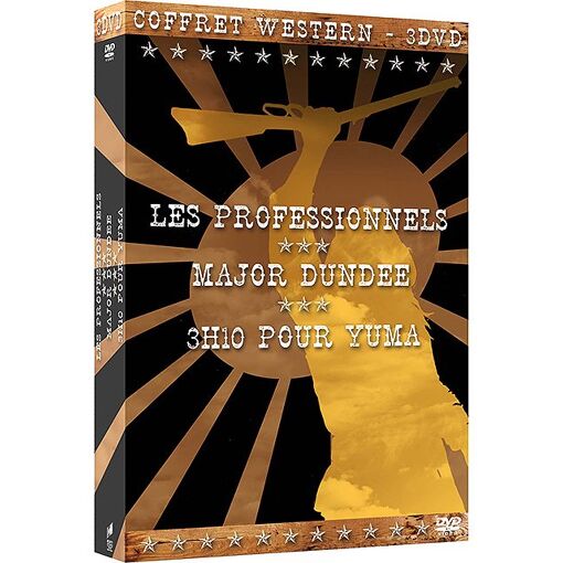 Coffret Westerns : Les professionnels + Major Dundee + 3h10 pour Yuma - Pack