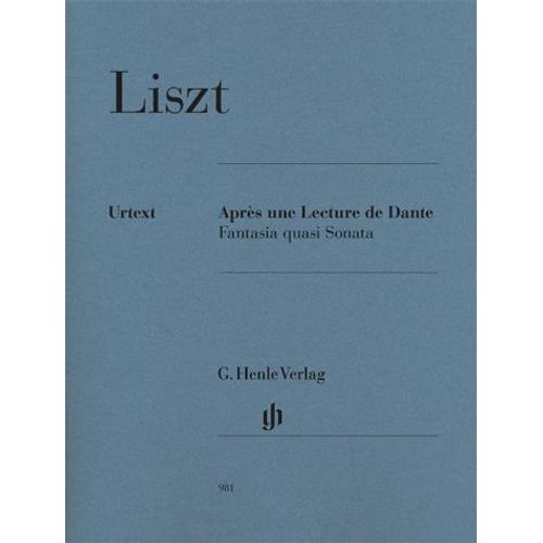 Liszt : Après Une Lecture De Dante - Piano - Henle