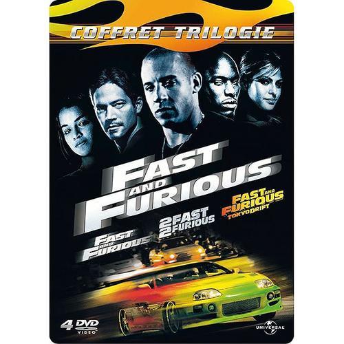 Fast And Furious - Coffret Trilogie : Fast And Furious + 2 Fast 2 Furious + Fast & Furious : Tokyo Drift - Pack Collector Boîtier Steelbook