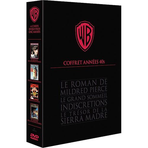 Coffret Années 40 : Le Roman De Mildred Pierce - Le Grand Sommeil - Indiscrétions - Le Trésor De La Sierra Madre