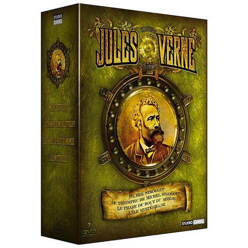 Jules Verne - Coffret 100e Anniversaire - Michel Strogoff + Le Triomphe De Michel Strogoff + Le Phare Du Bout Du Monde + L'île Mystérieuse