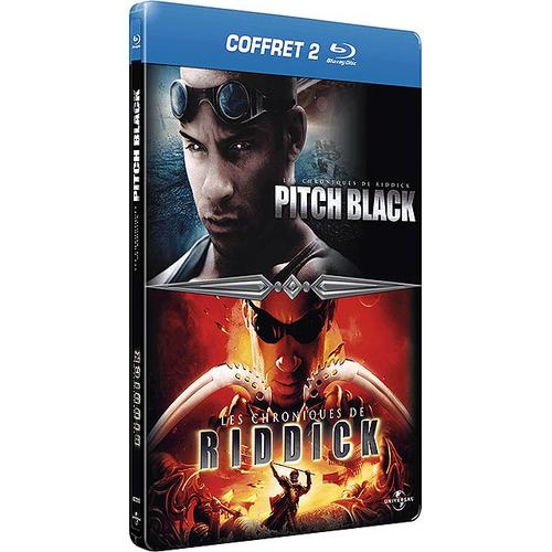 Coffret Riddick : Pitch Black + Les Chroniques De Riddick - Pack Collector Boîtier Steelbook - Blu-Ray