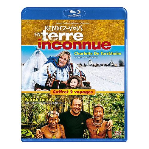 Rendez-Vous En Terre Inconnue - Charlotte De Turckheim Au Pays Des Nénètses / Patrick Timsit Chez Les Hommes-Fleurs En Indonésie - Blu-Ray