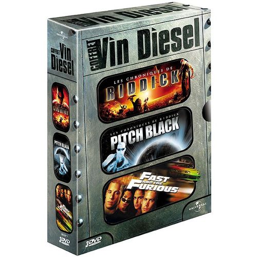 Coffret Vin Diesel - Les Chroniques De Riddick + Pitch Black + Fast And Furious