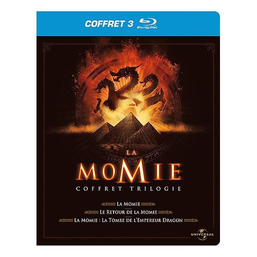 La Momie - Coffret Trilogie : La Momie + Le Retour De La Momie + La Momie - La Tombe De L'empereur Dragon - Blu-Ray