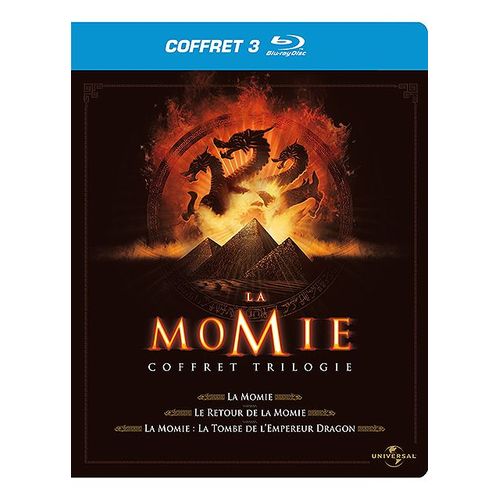 La Momie - Coffret Trilogie : La Momie + Le Retour De La Momie + La Momie - La Tombe De L'empereur Dragon - Blu-Ray