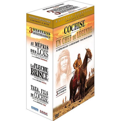 Western Légendaire - Coffret Cochise : Au Mépris Des Lois + La Flèche Brisée + Taza, Fils De Cochise - Pack
