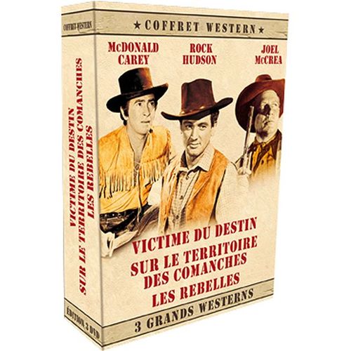 Coffret Westerns : Victime Du Destin + Sur Le Territoire Des Comanches + Les Rebelles - Pack