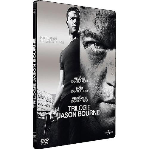 Jason Bourne - Coffret Trilogie : La Mémoire Dans La Peau + La Mort Dans La Peau + La Vengeance Dans La Peau - Pack Collector Boîtier Steelbook