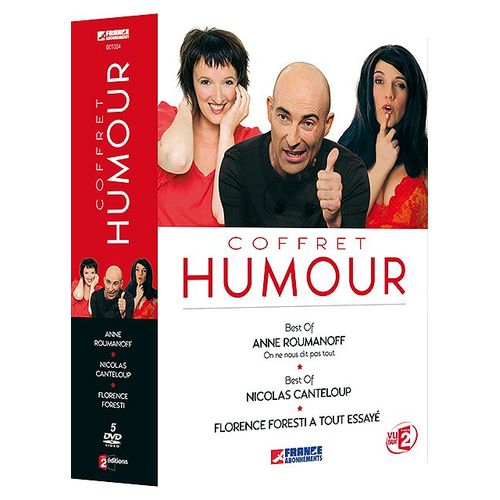 Coffret Humour - Anne Roumanoff / Nicolas Canteloup / Florence Foresti