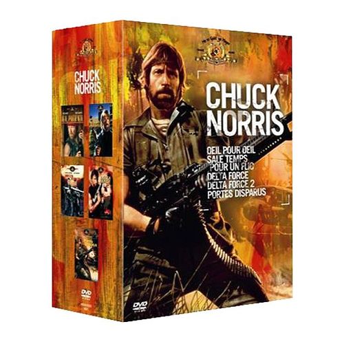 Collection Chuck Norris - Oeil Pour Oeil + Sale Temps Pour Un Flic + Delta Force + Delta Force 2 + Portés Disparus - Pack