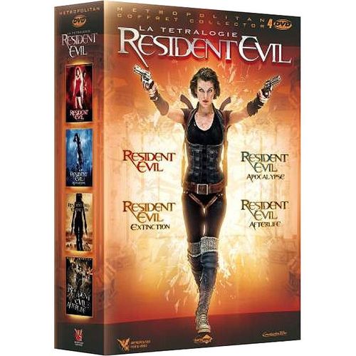 Resident Evil : La Tetralogie : Resident Evil + Resident Evil : Apocalypse + Resident Evil : Extinction + Resident Evil : Afterlife - Pack