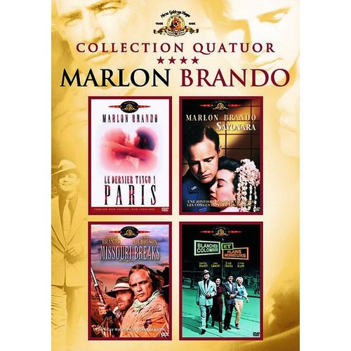 Marlon Brando : - Sayonara + Dernier Tango À Paris + Missouri Breaks + Blanches Colombes Et Vilains Messieurs