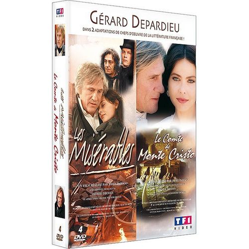 Gérard Depardieu - Coffret : Les Misérables + Le Comte De Monte Cristo - Pack