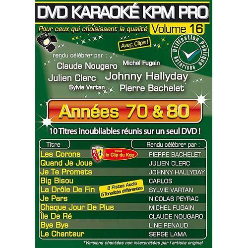 Dvd Karaoké Kpm Pro - Vol. 16 : Années 70 & 80