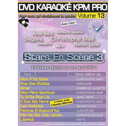 Dvd Karaoké Kpm Pro - Vol. 13 : Stars En Scène 3