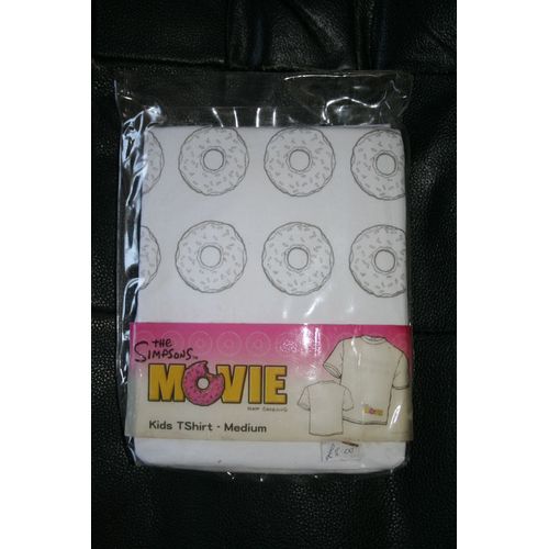 T-Shirt Simpsons The Movie Donuts Enfant Taille M Neuf