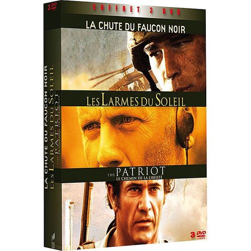 Coffret Guerre - Les Larmes Du Soleil + The Patriot + La Chute Du Faucon Noir - Pack