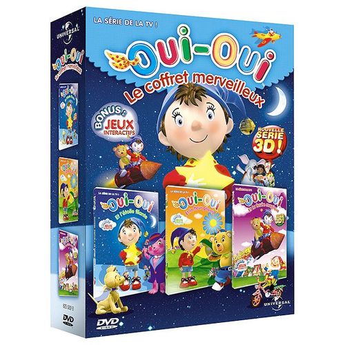 Oui-Oui, Le Coffret Enchanté - Oui-Oui Et L'étoile Filante + Oui-Oui Et La Fleur Géante + Oui-Oui Et La Fusée Magique