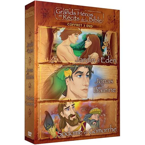 Les Grands Héros Et Récits De La Bible - Coffret - Jardin D'eden + Jonas Et La Baleine + Sodome Et Gomorrhe