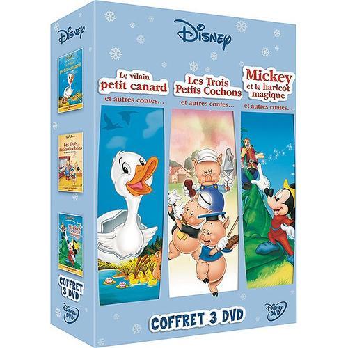 Contes Et Légendes - Coffret - Les Trois Petits Cochons + Mickey Et Le Haricot Magique + Le Vilain Petit Canard - Pack