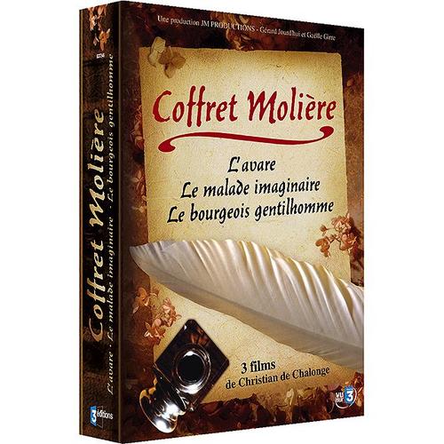 Coffret Molière - L'avare + Le Bourgeois Gentilhomme + Le Malade Imaginaire - Pack