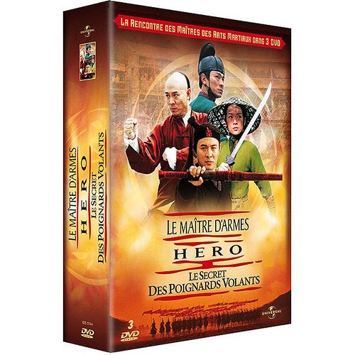 Coffret Asiatique : Le Maître D'armes + Hero + Le Secret Des Poignards Volants - Pack