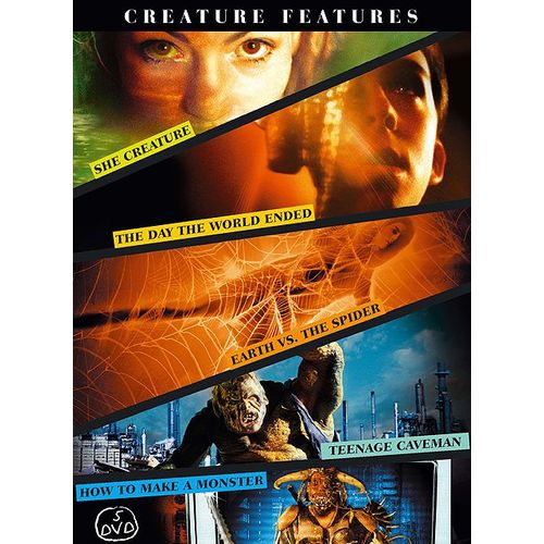 Creature Features - She Creature + The Day The World Ended + Earth Vs. The Spider + Teenage Caveman + How To Make A Monster