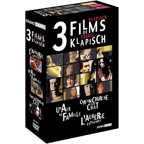 3 Films De Cédric Klapisch - Coffret - Chacun Cherche Son Chat + Un Air De Famille + L'auberge Espagnole