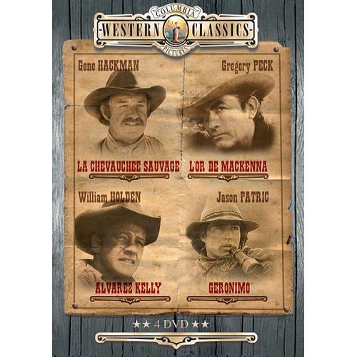 Columbia Western Classics : La Chevauchée Sauvage + L'or De Mackenna + Alvarez Kelly + Géronimo