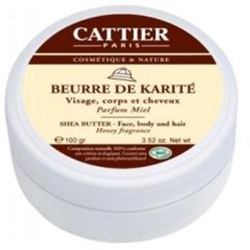 Beurre De Karité Bio Parfum Miel De Cattier (Flacon : 100 G) 