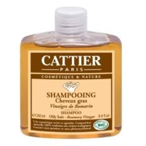 Shampoing Pour Cheveux Gras Au Vinaigre De Romarin Cattier (Flacon : 250ml) 